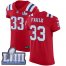 Nike New England Patriots #33 Kevin Faulk Red Alternate Super Bowl LIII Bound Mens Stitched NFL Vapor Untouchable Elite Jersey