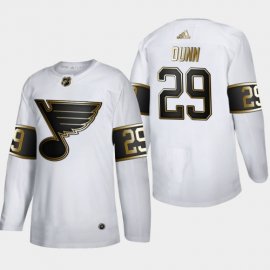 St. Louis Blues #29 Vince Dunn Mens Adidas White Golden Edition Limited Stitched NHL Jersey