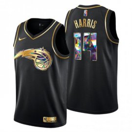 Orlando Orlando Magic #14 Gary Harris Mens Golden Edition Diamond Logo 2021/22 Swingman Jersey – Black Mens