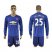 Manchester United #25 Valencia Away Long Sleeves Soccer Club Jersey