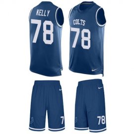 Nike Indianapolis Colts #78 Ryan Kelly Royal Blue Team Color Mens Stitched NFL Limited Tank Top Suit Jersey