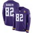 Nike Minnesota Vikings #82 Kyle Rudolph Purple Team Color Mens Stitched NFL Limited Therma Long Sleeve Jersey