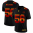 Indianapolis Colts #56 Quenton Nelson Mens Black Nike Red Orange Stripe Vapor Limited NFL Jersey