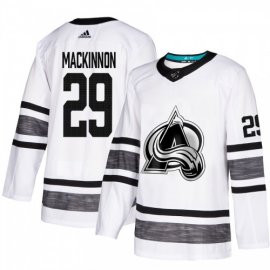 Adidas Colorado Avalanche #29 Nathan MacKinnon White Authentic 2019 All-Star Stitched NHL Jersey