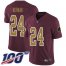 Nike Washington Football Team #24 Josh Norman Burgundy Red Alternate Mens Stitched NFL 100th Season Vapor Limited Jersey