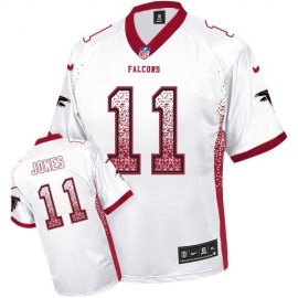 Nike Atlanta Falcons #11 Julio Jones White Mens Stitched NFL Elite Drift Fashion Jersey