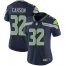Nike Seattle Seahawks #32 Chris Carson Steel Blue Team Color Womens Stitched NFL Vapor Untouchable Limited Jersey