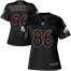 Nike Philadelphia Eagles #86 Zach Ertz Black Womens NFL Fashion Game Jersey