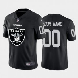Las Vegas Raiders Custom Black Mens Nike Big Team Logo Vapor Limited NFL Jersey