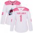 Adidas Colorado Avalanche #1 Semyon Varlamov White/Pink Authentic Fashion Womens Stitched NHL Jersey