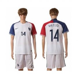 France #14 Matuidi Away Soccer Country Jersey