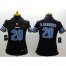 Nike Detroit Lions #20 Barry Sanders Black Alternate Womens Stitched NFL Limited Jersey