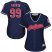 Cleveland Indians #99 Ricky Vaughn Navy Blue Womens Alternate Stitched MLB Jersey