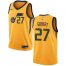 Mens Nike Utah Jazz #27 Rudy Gobert Yellow NBA Swingman Statement Edition Jersey