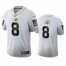 New York New York Giants #8 Daniel Jones Mens Nike White Golden Edition Vapor Limited NFL 100 Jersey
