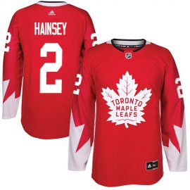 Adidas Toronto Maple Leafs #2 Ron Hainsey Red Team Canada Authentic Stitched NHL Jersey