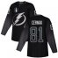 Adidas Tampa Bay Lightning #81 Erik Cernak Black 2022 Stanley Cup Final Patch Alternate Authentic Stitched NHL Jersey Mens