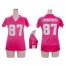 Nike New England Patriots #87 Rob Gronkowski Pink Draft Him Name & Number Top Womens Stitched NFL Elite Jersey