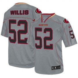 Nike San Francisco 49ers #52 Patrick Willis Lights Out Grey Mens Stitched NFL Elite Jersey