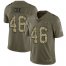 Nike Baltimore Ravens #46 Morgan Cox Olive/Camo Youth Stitched NFL Limited 2017 Salute to Service Jersey