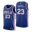 Nike Philadelphia 76ers #23 Charles Bassey Royal Mens 2021-22 NBA 75th Anniversary Diamond Swingman Jersey – Icon Edition Mens