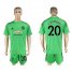 Manchester United #20 S.Romero Green Goalkeeper Soccer Club Jersey