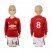 Manchester United #8 Mata Home Long Sleeves Kid Soccer Club Jersey