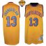 Warriors #13 Wilt Chamberlain Gold Throwback San Francisco The Finals Patch Stitched NBA Jersey