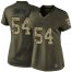 Nike Dallas Cowboys #54 Jaylon Smith Green Womens Stitched NFL Limited 2015 Salute to Service Jersey