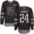 Adidas Vegas Golden Knights #24 Oscar Lindberg Black 1917-2017 100th Anniversary Stitched NHL Jersey