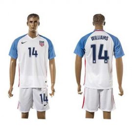 USA #14 Williams Home Soccer Country Jersey