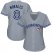 Toronto Blue Jays #8 Kendrys Morales Grey Road Womens Stitched MLB Jersey