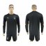 Italy Blank Black Long Sleeves Goalkeeper Soccer Country Jersey