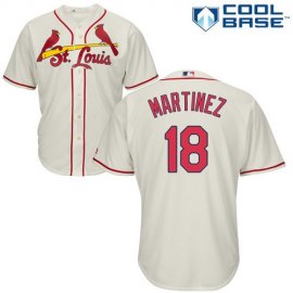 St.Louis Cardinals #18 Carlos Martinez Cream Cool Base Stitched Youth MLB Jersey