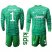 Juventus #1 Szczesny Green Goalkeeper Long Sleeves Kid Soccer Club Jersey