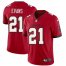 Tampa Bay Buccaneers #21 Justin Evans Mens Nike Red Vapor Limited Jersey