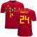 Belgium #24 Kabasele Home Kid Soccer Country Jersey
