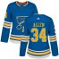 Adidas St. Louis Blues #34 Jake Allen Blue Alternate Authentic Womens Stitched NHL Jersey
