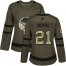 Adidas Buffalo Sabres #21 Kyle Okposo Green Salute to Service Womens Stitched NHL Jersey
