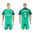 Paris Saint-Germain #1 Douchez Green Goalkeeper Soccer Club Jersey