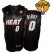 Miami Heat 0 Mike Bibby Black NBA Jerseys With 2013 Finals Patch Cheap