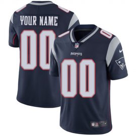 Nike New England Patriots Customized Navy Blue Team Color Stitched Vapor Untouchable Limited Mens NFL Jersey