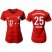 Womens Bayern Munchen #25 Muller Home Soccer Club Jersey