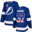 Adidas Tampa Bay Lightning #37 Yanni Gourde Blue Home Authentic USA Flag 2020 Stanley Cup Champions Stitched NHL Jersey