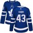 Adidas Toronto Maple Leafs #43 Nazem Kadri Blue Home Authentic Womens Stitched NHL Jersey