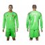 Argentina #1 Romero Green Goalkeeper Long Sleeves Soccer Country Jersey