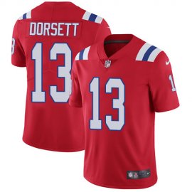 Nike New England Patriots #13 Phillip Dorsett Red Alternate Mens Stitched NFL Vapor Untouchable Limited Jersey
