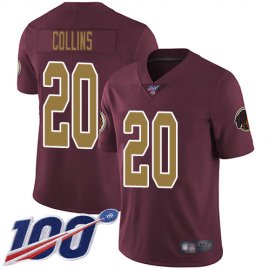 Nike Washington Football Team #20 Landon Collins Burgundy Red Alternate Mens Stitched NFL 100th Season Vapor Limited Jersey