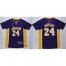Lakers #24 Kobe Bryant Purple Short Sleeve Stitched NBA Jersey