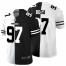 Los Angeles Chargers #97 Joey Bosa Mens Black V White Peace Split Nike Vapor Untouchable Limited NFL Jersey